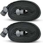 JOOSEN Soaker Hose 15ft 2packs 1/2" Flat Double Layer Consistent Drip Hose Saving 80% Water Leakproof Kink Free Vegetable Garden Hose