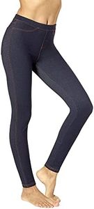 No Nonsense Women's Legging, Dark Denim, Large