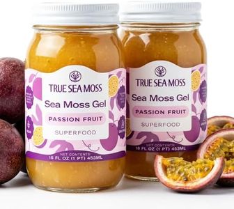 TrueSeaMoss Sea Moss Gel – Made in USA – Wildcrafted Seamoss, Fruits & Jarred Vegetables – Passion Fruit, Pack of 2 (Labels may Vary)
