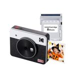 Kodak Mini Shot 3 Retro Camera - Portable Instant Camera and Photo Printer – 2-in-1 Printer Compatible with iOS & Android – Bluetooth Connection – 3x3-inch Real Photo Printer - White