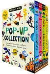 Curious Kids Pop-Up Collection 4 Books Set (Bugs and Minibeasts, Sea and Shore, Age of the Dinosaurs & Stars and Space)