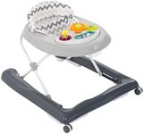MyChild Wizzy Walker - Grey - Activity Centre Baby Walker - Easy fold Frame for Storage - 6 Months + Anti Fall Blocks for Extra Safety and 3 Height Adjustment.