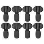 Heel Pads for Shoes Too Big, 4Pcs Mesh Adhesive Heel Grips Inserts for Boots, Loose Shoes, Reusable Heel Heel Cushion Pads for Women Men, Anti Blister Shoe Liners Heel Protectors(Black)