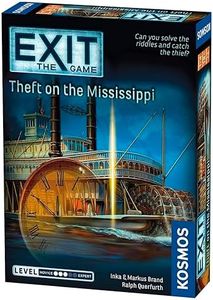 EXIT: Theft on The Mississippi | Escape Room Game in a Box| EXIT: The Game – A Kosmos Game | Family – Friendly, Card-Based at-Home Escape Room Experience for 1 to 4 Players, Ages 12+