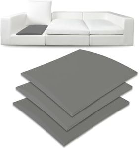 weosz Couch Cushion Support for Sagging Sofa Seat Supporter Under Pads 22'' x 22'' x 3 Replacement Supports Firmer Foam Lifters for Saggy Couches Set of 3 (Grey, 22 Inch * 22 Inch)