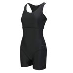 Slazenger Womens Boyleg Swimsuit Black 3XL