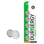 DURNERGY CR2025 3V Lithium Battery 5 Pack, Button Battery CR2025 Battery for Car Remote Key