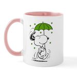 CafePress Snoopy Raining Clovers 11 oz (325 ml) Ceramic Coffee Mug