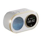 Automatic Foaming Soap Dispenser with HD LED Digital Clock Foam Soap Dispenser Wall Mount 3000mAh Rechargeable 12oz IPX5 Waterproof Auto Smart Electric