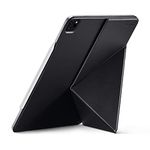 PITAKA Case for 11 iPad Air 2024 (NOT for 2024 iPad Pro)/11 iPad Pro 2022/10.9 iPad Air 2022, Magnetic iPad Stand Slim Folio Cover, 4 Viewing Angles with Apple Pencil Holder [MagEZ Folio 2] Black