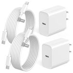 iPhone Charger Fast Charging 10 FT, [MFi Certified] 2 Pack 20W USB-C Wall Charger Block with 10FT Long USB C to Lightning Cable Compatible for iPhone 14/14 Pro/14 Pro Max/14 Plus/13/12/11/XS/XR/8/iPad