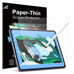 MoKo 2 Pack Paper Screen Protector for iPad Air 5th/4th Generation (2022/2020) / iPad Pro 11 Inch (2022/2021/2020/2018), Write and Draw Like on Paper Anti-Glare Matte, Compatible with Apple Pencil