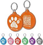 MYLUCKYTAG NFC & QR Code Smart Pet ID Tag - Personalized for Dogs and Cats, Online Profile, Location Alert Email, Digital, Quiet, Durable, Engraved