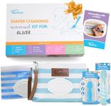 Bumco Baby Gift Basket - Personalized Diaper-Changing Baby Shower Gifts for Boys, Baby Gift Set with 2 Baby Bum Brushes (Original & Mini) + Diaper Clutch Bag + Wipes Wristlet, Newborn Gift Set