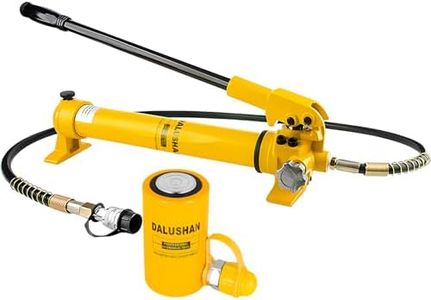 DALUSHAN 30T Hydraulic ram Jack Kit with CP-700 Hydraulic Hand Pump, Short Stroke 2” Hydraulic Cylinder Jack for Lifting, Hydraulic Porta Power Ram Jack,Industrial Short Hydraulic Cylinder
