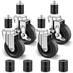 Nefish 4 Inch Prep Table Casters Wh