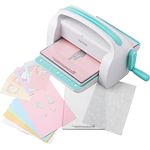 VEVOR Manual Die Cutting & Embossing Machine, Portable Cut Machines, 9 inch Opening Scrapbooking Machine Full Kit Included, For Arts & Crafts, Scrapbooking, Card Making and Crafting, White