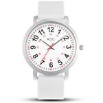 Medical White Watches for Women Watch with Second Hand for Nurses Waterproof 24 Hour Scrub Nursing Wristwatch Simple Casual by MDC