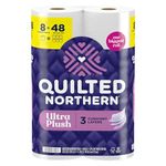 QUILTED NORTHERN Ultra Plush® Toilet Paper, 8 Super MEGA Rolls