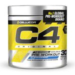 C4 Original Beta Alanine Sports Nutrition Bulk Pre Workout Powder for Men & Women | Best Pre-Workout Energy Drink Supplements | Creatine Monohydrate | Icy Blue Raspberry | 30 Servings