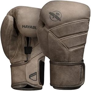 Hayabusa T3 LX Leather Boxing Gloves Men and Women for Training Sparring Heavy Bag and Mitt Work - Brown, 12 oz