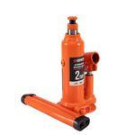 GROZ 2 Ton Hydraulic Bottle Jack with Load Limiting Device | Jack for Small Cars, Hatchbacks and Sedan| Car Jack Leak-Proof| Forged Base| Lifting Range: 175-339 mm| JACK/BT/2W/AMZ