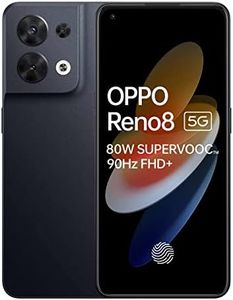 OPPO Reno8 5G Dual 256GB ROM 8GB RAM Factory Unlocked (GSM Only | No CDMA - not Compatible with Verizon/Sprint) Mobile Cell Phone - Black
