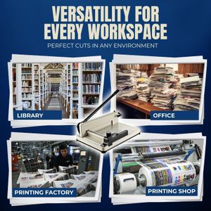 Flexzion 12" Guillotine Paper Cutter – Heavy Duty Trimmer