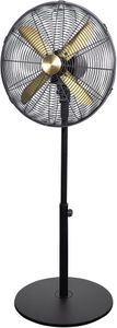 Russell Hobbs 16” Metal Pedestal Fan – Brushed Gold & Black, 3 Speeds, Oscillating