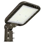 DEMILARE Led Parking Lot Light 150W, Quick Installation Dusk to Dawn Shoebox Lights with Slip Fitter Mount 100-277V Street Pole Lights 5000K IP65 Waterproof Outdoor Lighting for Stadium, Barn, Road