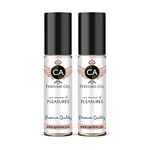 CA Perfume Impression of Estee L. Pleasures For Women Replica Fragrance Body Oil Dupes Alcohol-Free Essential Aromatherapy Sample Travel Size Concentrated Long Lasting Attar Roll-On 0.3 Fl Oz-X2