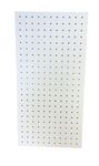 White Wall Mounted MDF Peg Board - Size - 600mm x 300mm - 6mm Holes - Great as Tool Organiser - To be used with Wooden Dowels 6mm not included with item