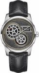 Hamilton Watch Jazzmaster Regulator Cinema | Swiss Made | 42mm Stainless Steel Case | Black Dial Analog Watch | Black Leather Strap (Model: H42605731), Black, Contemporary