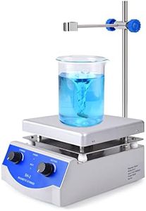 Slendor Magnetic Stirrer Hot Plate Mixer 3000ml Stirring Capacity 6.7 x 6.7 inch Max 520°F Hotplate and 100-2000 RPM Stirrer, Stirring Bar & Support Stand Included