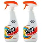 Shout Stain Removing Spray 500ml (Pack of 2) | Laundry Stain Remover | Triple Acting Stain Remover | Removes tough stains | Biological action on Stains