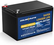 GOLDENMATE 12V 16Ah LiFePO4 Battery