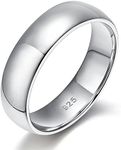 EAMTI 6mm 925 Sterling Silver Weddi