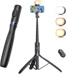 Phone Tripod Monopod with Light, NT99 67.7" Selfie Stick for Cell Phone＆Camera, Travel Tripod Stand with Remote Compatible with Smartphone Camera Gopro