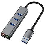 USB 3.0 Hub Ethernet Adapter, Porta