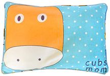 MOM CARE Baby Pillow Dual Combination of Mustard Seeds and Cotton -Infants Toddlers 6 to12 Months Gifting Baby Boy-Pack of 1 (Colour: Blue)