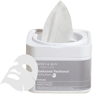 Mary&May Hyaluronic Panthenol Hydra Mask, Daily Mask sheets 30(Pcs), Mask sheet wipes, Hyaluronic sheet mask, Korean Skincare, sheet mask wipes, Panthenol Hydra Mask sheet
