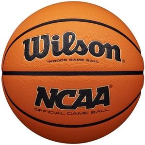 Wilson NCAA Evo NXT Indoor Game Basketball - Size 6-28.5",Orange