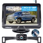 Wireless Backup Camera Ease Install - Color Image HD 1080P 5 Inch Monitor Digital Signal Stable No-Delay Bluetooth Rear View Camera Auto-Switching Night Vision for Truck/Car/Pickup/SUV/Camper - LK2