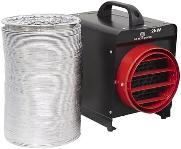 Sealey 2kW Industrial Fan Heater with Ducting - DEH2001