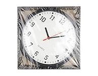 REAL ACCESSORIES Stylish Round Wall Clock for Office, School, Home, Kitchen, Living Room Wall Clock Black 9 Inch Black