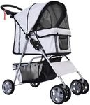 PawHut 4 Wheel Dog Pet Stroller Dog