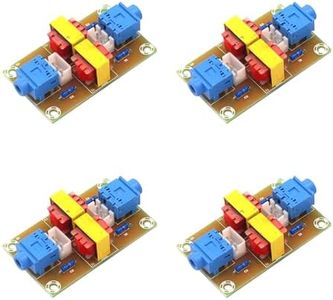 4-Packs XH - M372 Stereo Audio isolators for Vehicle use, eliminating Common Ground Interference, isolating Current Noise, and Acting as Transformer couplers. They Have a 3.5mm Audio Socket.
