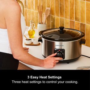 Morphy Richards 6.5L Slow Cooker – Large Capacity Electric Cooker