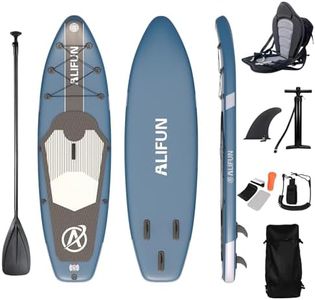 ALIFUN Inflatable Stand Up Paddle Board SUP Weight Capacity 400 LBS Think 15 Cm 10-11 Ft Length Premium Paddlleboarding for Gift