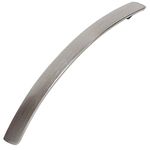 Decoranddecor Bow Polished Brushed Chrome Matt Black Kitchen Bathroom Bedroom Cabinet Door Pull Knobs Drawer Furniture Handles (160mm Hole Center, Brushed Chrome)